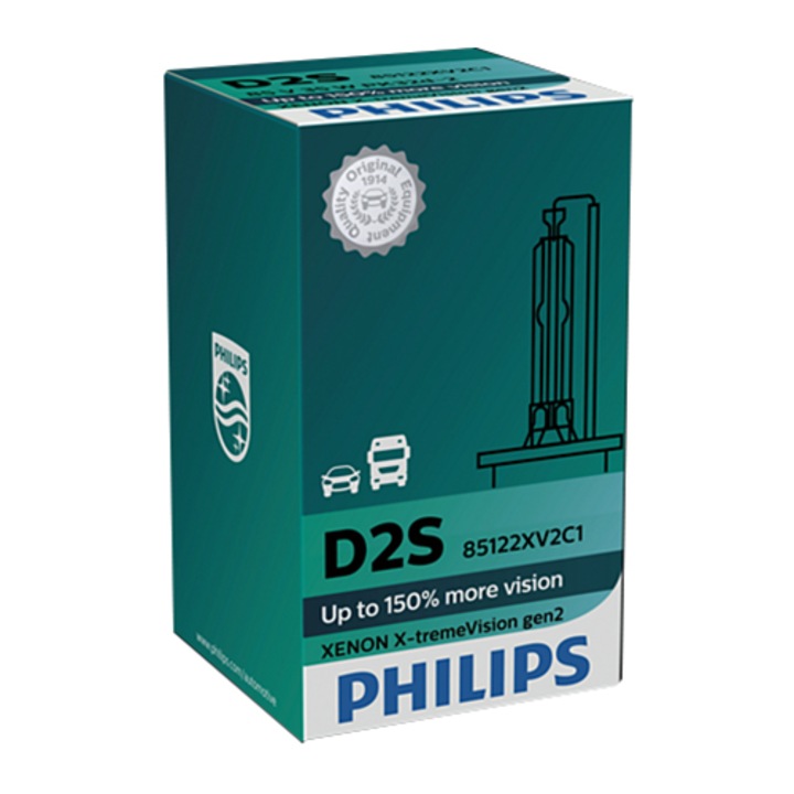 Крушка за фар Xenon Philips D2S Extreme Vision, 85V, 35W, 1 брой