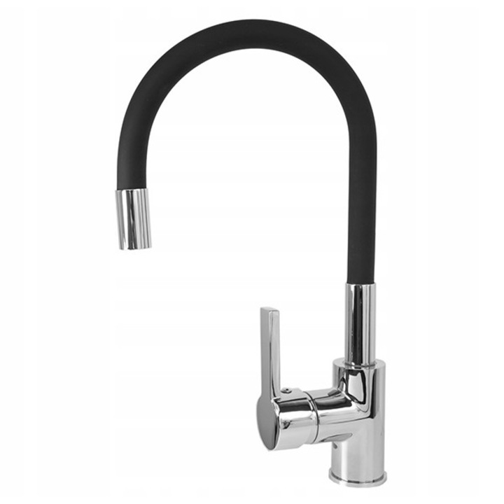 Silla S-2105 Konyhai Csaptelep, kerámia patronnal, levegőztetővel, Fekete