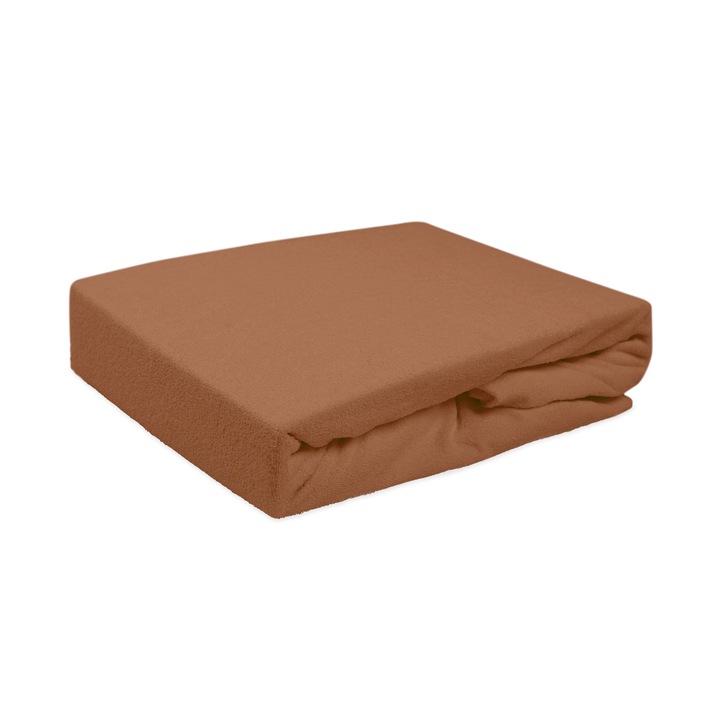 Еластичен хавлиен чаршаф Darymex, 180x200 см, 155g/m2, кафяв