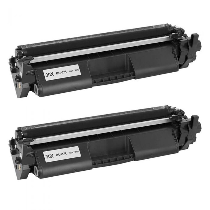 Set 2 cartuse toner compatibile HP CF230X, Negru, 7000 pagini
