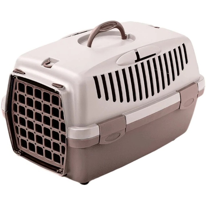 Транспортна клетка Stefanplast Gulliver 1, Pink/Rosy/Brown, 48x32x31 см