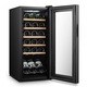 Racitor pentru vin Samus SRV55LMC, 50 L, Capacitate sticle 18, Clasa energetica G, Afisaj electronic, Mod racire cu compresor, H 77 cm, Negru