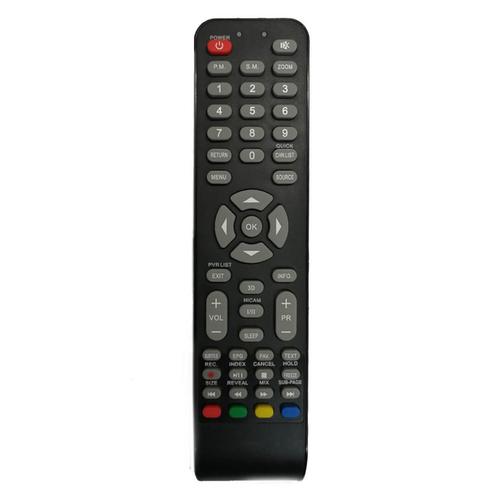 Telecomanda TV Bocu Remotes®, Compatibila UTOK, U32HD3, U32HD4, U32HD9, neagra