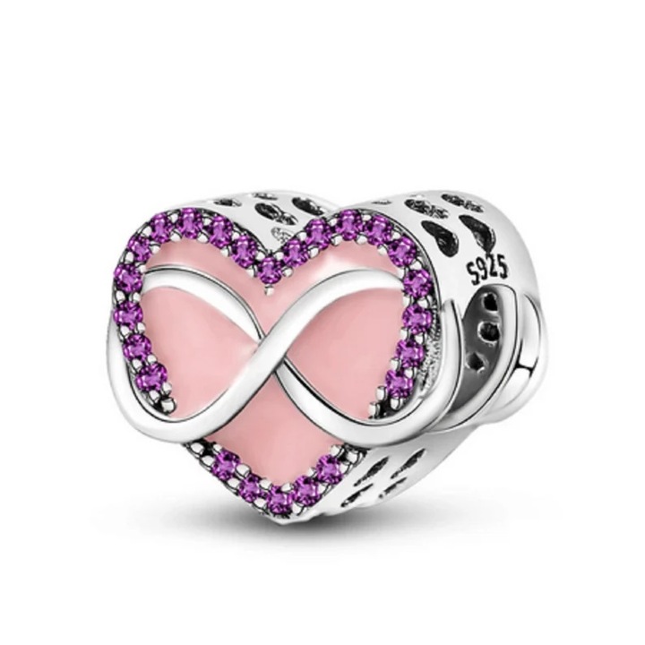 Talisman Charm din Argint 925 - Infinit Heart