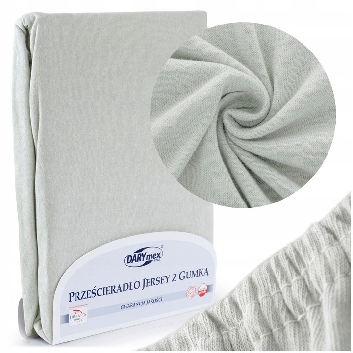 Cearceaf cu elastic, Darymex, Jerseu, 60x120 cm, Gri