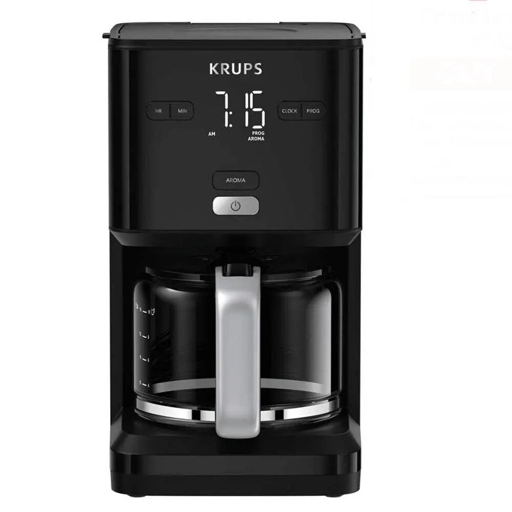Cafetiera cu filtru Krups Smart'n Light, 1000 W, 1.25 l, Negru