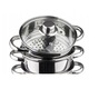 Set de 5 piese, oala pentru fiert cu abur, inox, 18 cm 2.5 litri Kinghoff