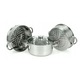 Set de 4 piese, oala pentru fiert cu abur, inox, 24 cm 5 litri Kinghoff