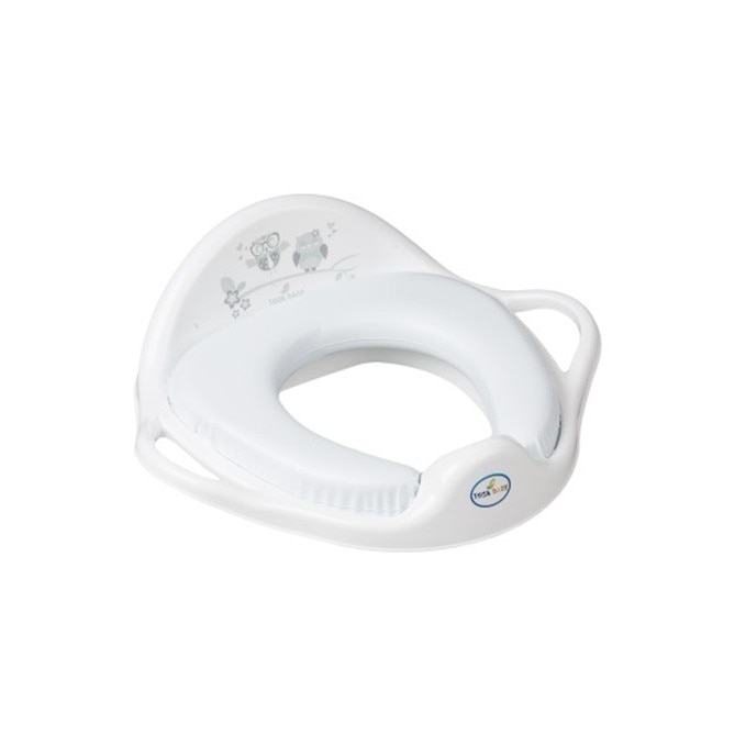 Reductor pentru toaleta moale Owl alb