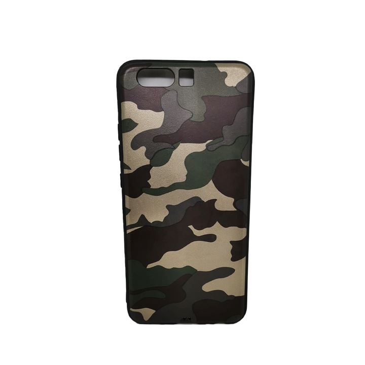 Husa Compatibil cu Telefon, Army, Silicon TPU, Compatibila cu Huawei P10, Multicolor