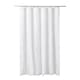 Perdea dus PVC cu 12 inele plastic, Frandis, 180x180 cm, PVC, alba