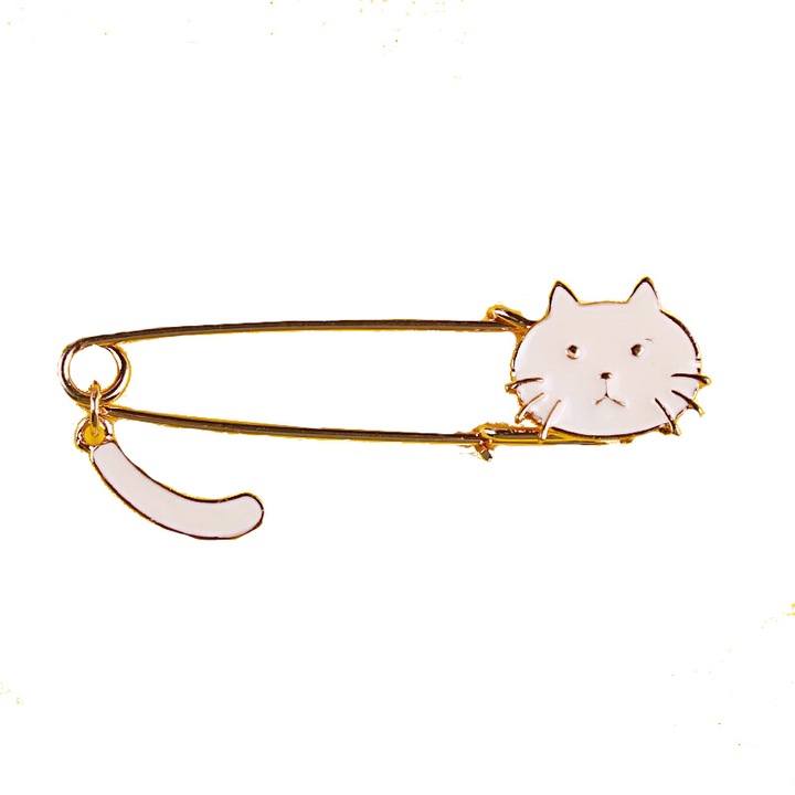 Brosa metal Pisica 7x3.8 cm