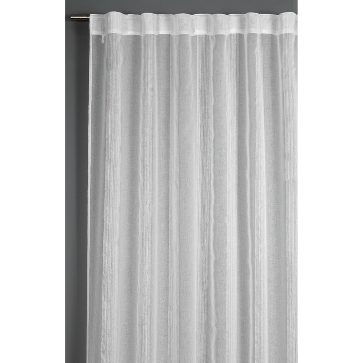 Перде Sunpro Ивици, 140x245 см, бял