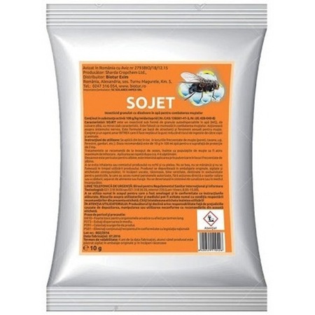 Инсектицид против мухи Sojet, 10 г - eMAG.bg