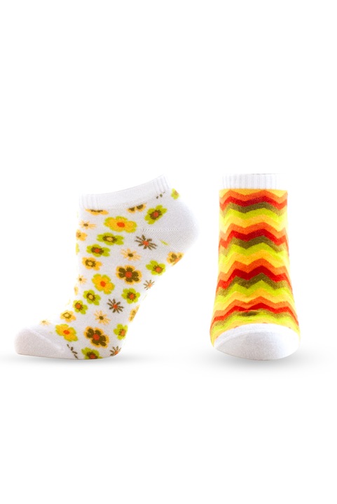 Дамски чорапи Agiva Happy Foottopia, Бамбук, Многоцветен,