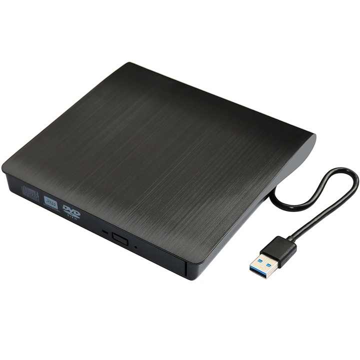 Unitate externa M062B, DRIVE CD-R DVD-RW, USB 3.0, Negru