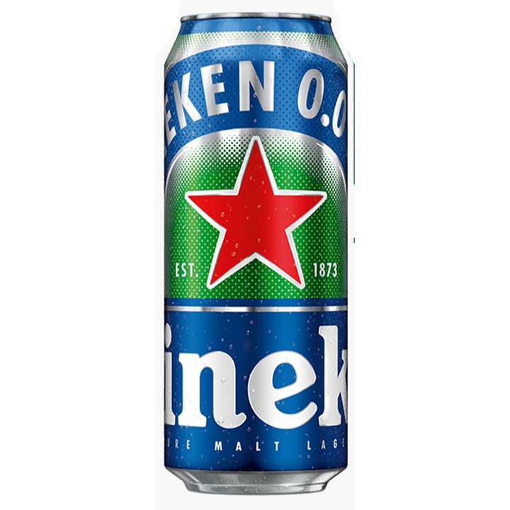 Bere blonda fara alcool Heineken doza 0.5l