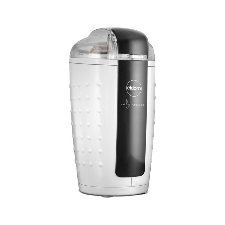 Електрическа кафемелачка Eldom, MK60 Dott, 150 / 180 W, 80 g, Бяла/Черна