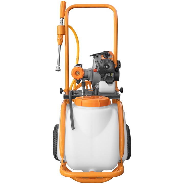 Atomizor cu carucior Villager VS30, motor 0.9 CP, 2T, rezervor 30 L, presiune 40 bar, distanta pulverizare 12 m