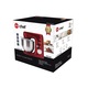 Mixer cu bol Eldom, WRK1250 Chef, 8 Trepte viteza, Pulse, 800 W, 5 L, Rosu/Argintiu