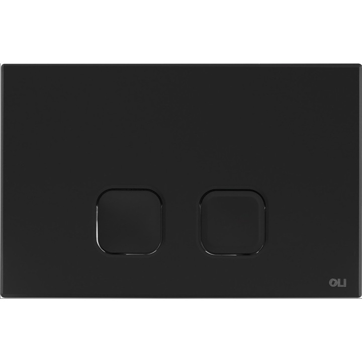Clapeta de actionare pentru rezervoare incastrate Dual-Flush cu soft touch, Casablanca Oli, negru