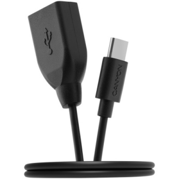 Canyon CNE-USBC3B kábel, fekete, C típusú USB dugaszoló aljzathoz, OTG