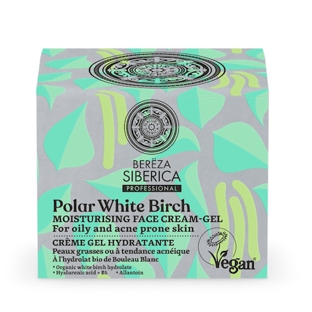 Crema-gel hidratanta cu mesteacan, ten gras sau acneic, Natura Siberica, 50ml
