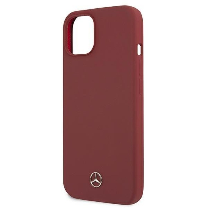 Husa pentru iPhone 13, Mercedes, MEHCP13MSILRE, Silicone Collection, Rosu