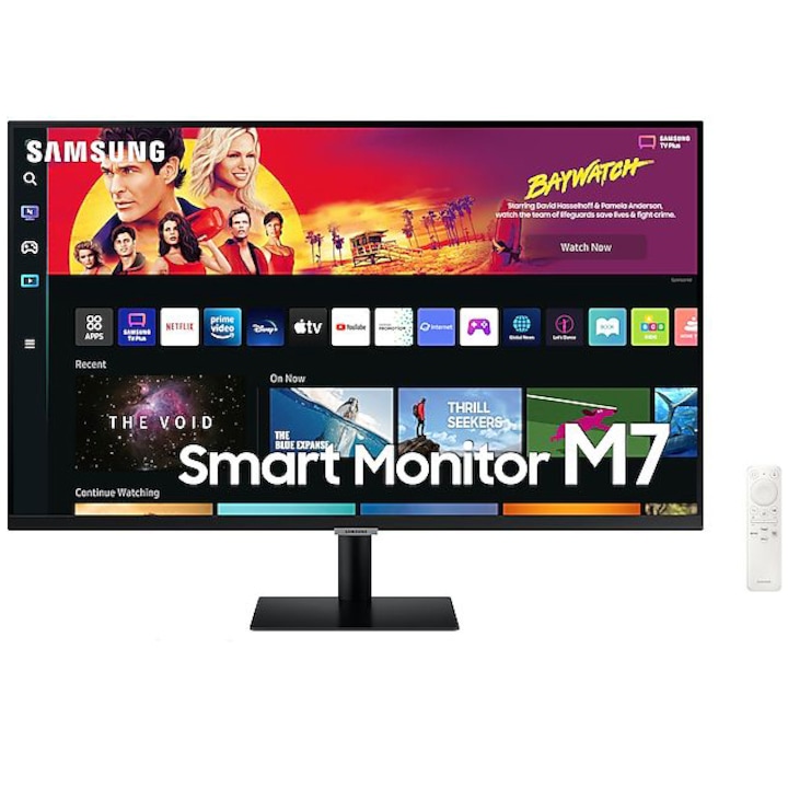 Samsung S32BM700UU SMART monitor 32", 4K, VA, HDR10, HDMI, USB-C, Bluetooth, Wifi, távirányító, fekete