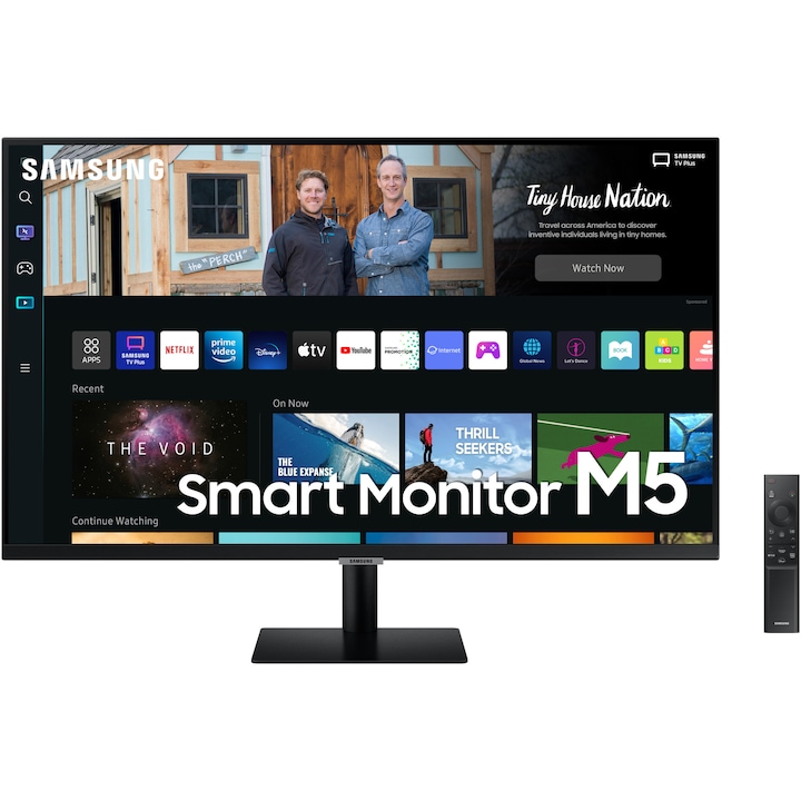 Samsung S27BM500EU SMART monitor 27", FHD, VA, HDR10, HDMI, USB, Bluetooth, wifi, távirányító, fekete