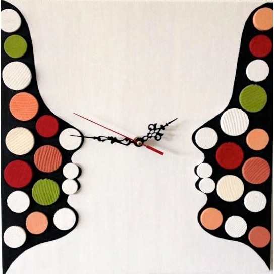 Ceas de perete - Deco Twins 2 - 35x35 cm