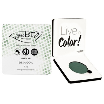 Fard de pleoape bio compact, PuroBio Cosmetics, Verde - no.08 Fard de pleoape bio compact, PuroBio Cosmetics, Verde - no.08