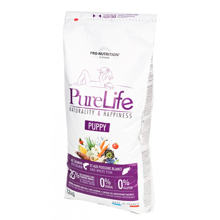 flatazor pure life puppy cu somon si peste alb - 12 kg imagen 5_0_
6