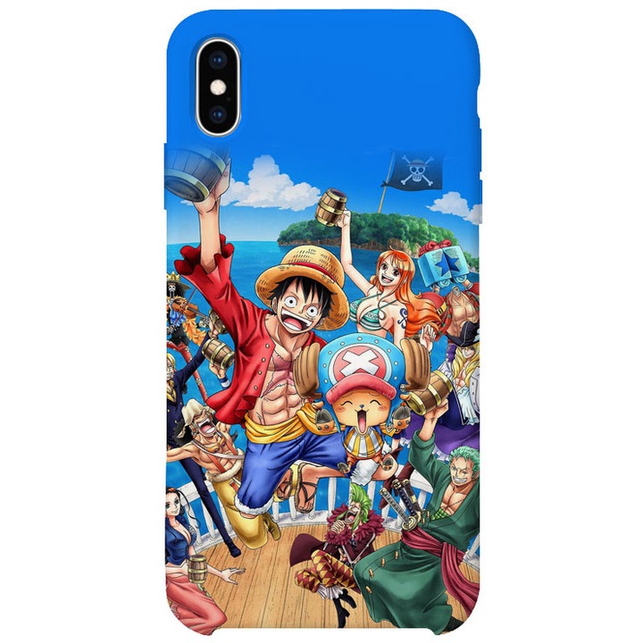 Калъф за iPhone X, One Piece, Силиконов, PH1548B1M77
