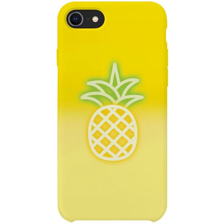 Калъф Neon pineapple PH107B1M55, Силикон, За iPhone 7