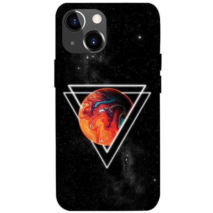 Калъф за iPhone 13 от премиум силикон, Lava Planet, PH358B1M723