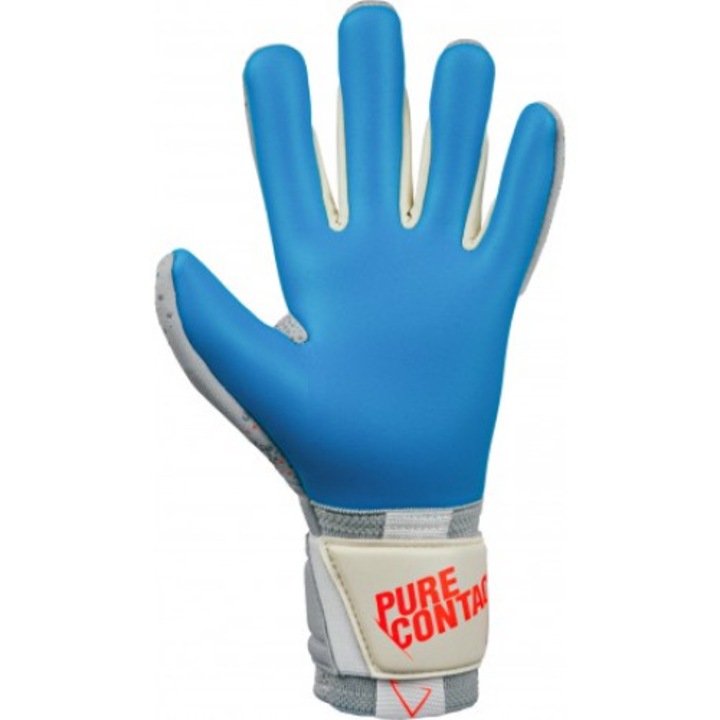 Manusi Portar Reusch Pure Contact Aqua, Latex, Gri/Albastru, marimea 8,5