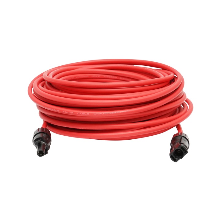 Breckner Germany napelem kábel, 4mmx20m, MC4 csatlakozó, piros