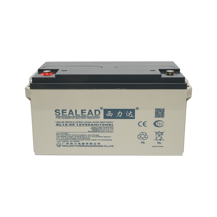 Baterie sistem solar cu gel 12V 65Ah 10HR 365x179x210mm SL12-65 Breckner Germany