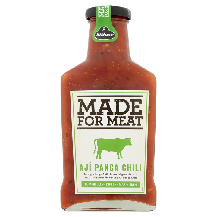 Kühne Made for Meat chili szósz, Aji Panca, 375 ml