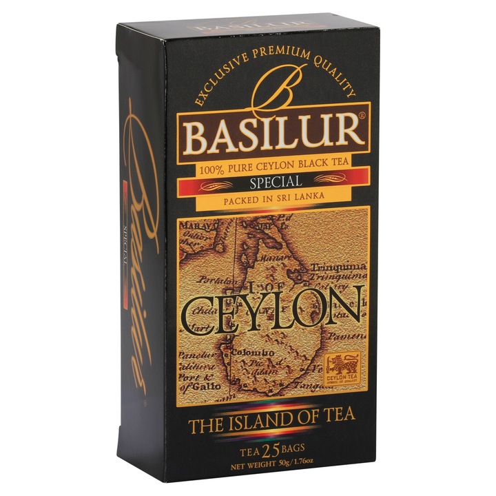 Basilur The island of tea Special fekete tea, 25 filter, 50 g