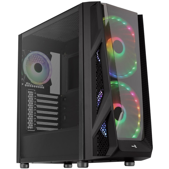 Carcasa PC, Aerocool, NightHawk, Negru