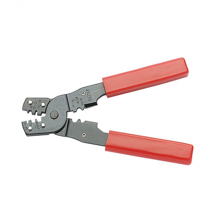 Cleste de sertizare elementare, Elematic, 0.5-6mm, Rosu