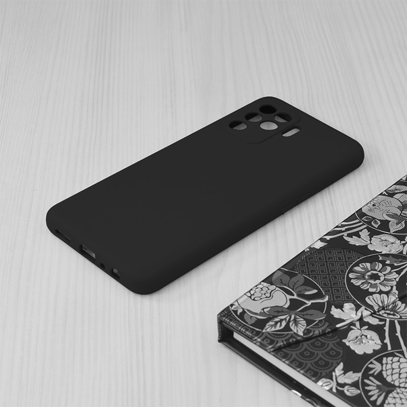 Husa de silicon TPU pentru OPPO Reno 5 Lite / A94 4G / F19 Pro, Interior Microfibra, Ultra Protection, Negru