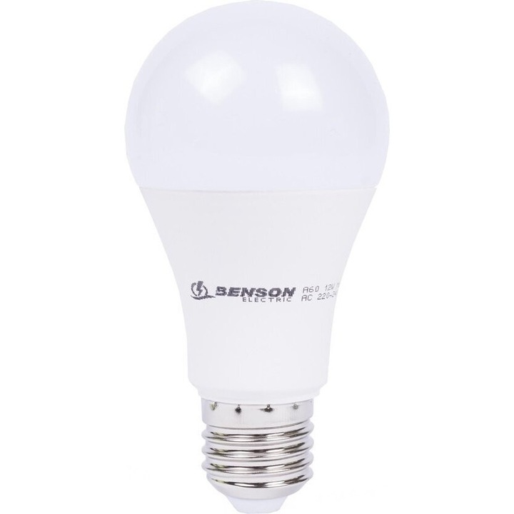 Bec led Benson 9W, 230V, E27, Dimabil lumina calda