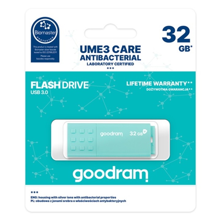 GoodRAM UME3 CARE 32GB USB 3.1 (UME3-0320CRR11) - Pendrive