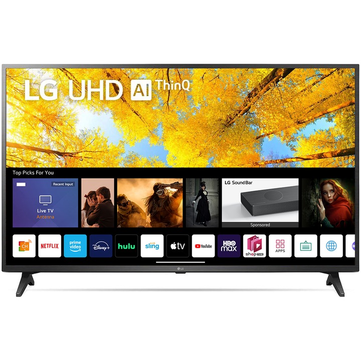 LG 50UQ75003LF Smart LED TV, 127 cm, 4K Ultra HD, HDR, webOS ThinQ AI