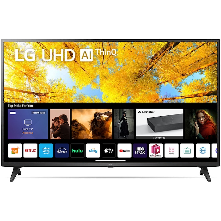 Телевизор LG 50UQ75003LF, 50" (127 см), Smart, 4K Ultra HD, LED, Клас G