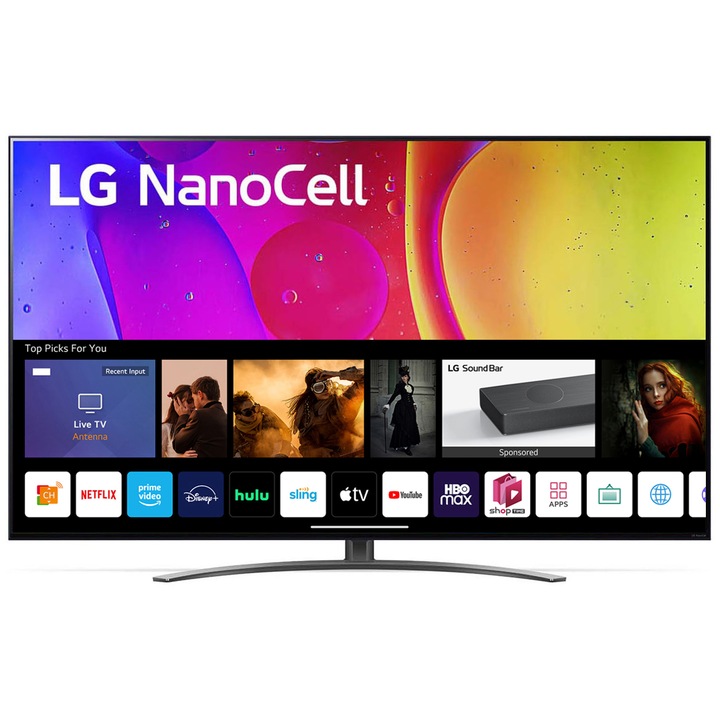 LG 75NANO813QA NanoCell Smart LED Televízió, 189 cm, 4K Ultra HD, HDR, webOS ThinQ AI