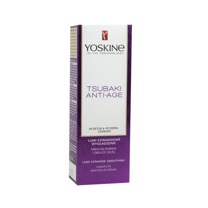Crema anti-imbatranire pentru zona ochilor, Yoskine Tsubaki Anti-Age, 15 ml